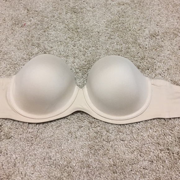 Victoria Secret tan strapless bra