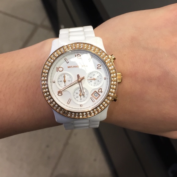 White Ceramic Michael Kors Watch