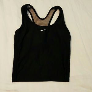 Nike black crop top