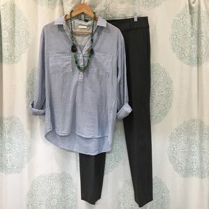 EUC Delia Striped Blouse