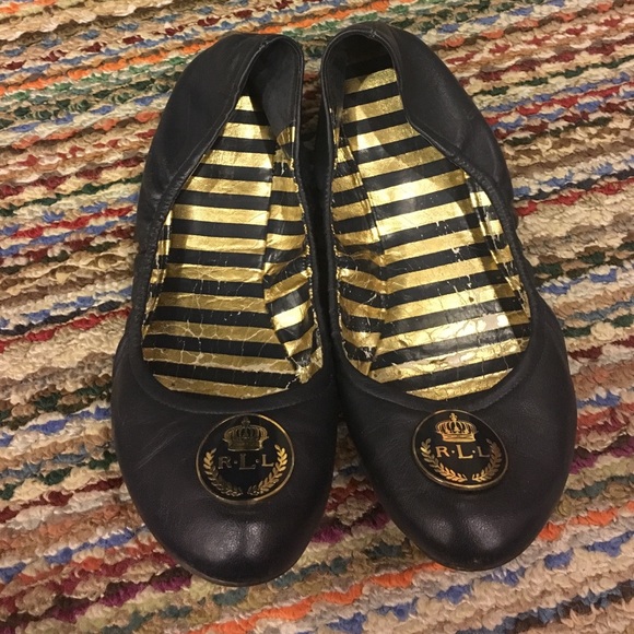 Ralph Lauren Adrianna ballet flats , navy size 8