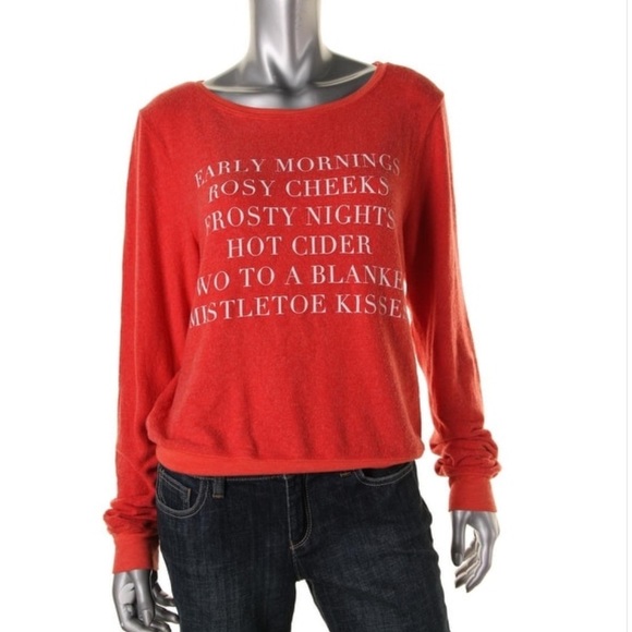 Wildfox Sweaters - WILDFOX Christmas Fleece Sweatshirt XS