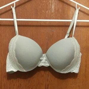 Gray  Push-Up Bra