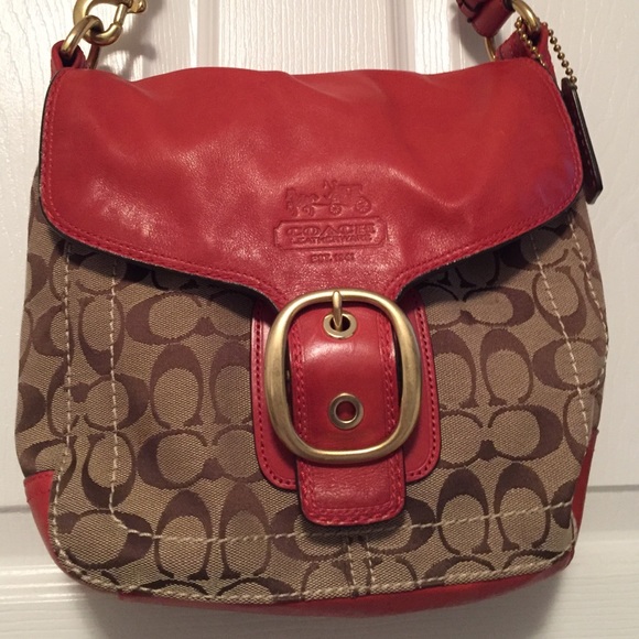 Rust Orange Coach Purse/Bag