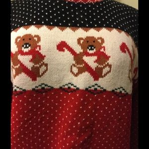 🐻Christmas Teddy Bear Sweater❤️ Vtg