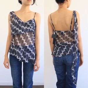 Thomas Wylde Silk Drape Top