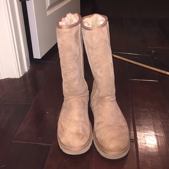 Long tan Ugg boots
