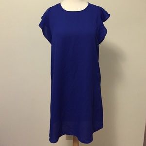 Blue shift dress