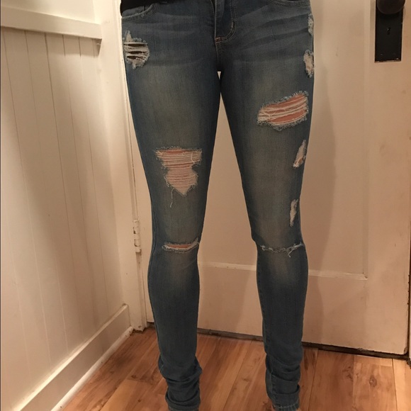 Distressed Flying Monkey Jeans