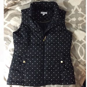 Charter club polka dot vest