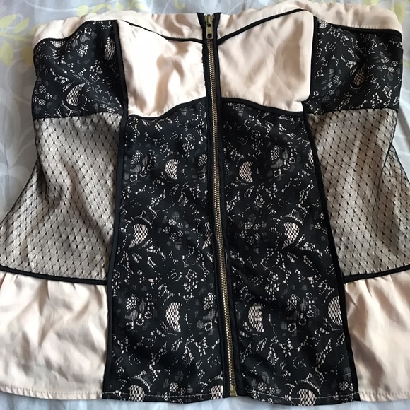 Rampage blush/black "corset"