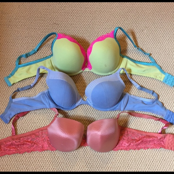 Colorful bras thin foam and uplift foam in two