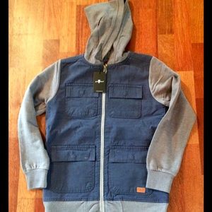 7 for all Mankind. Boys hooded jacket.