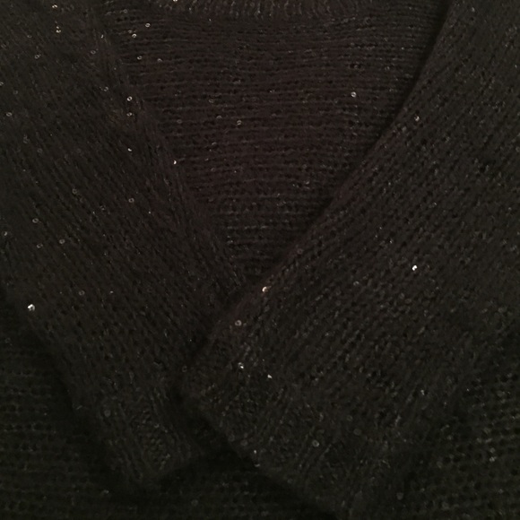 3/4 sleeve sequin holiday sweater - Picture 3 of 3