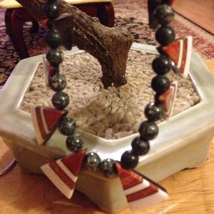 Vintage gem NA necklace