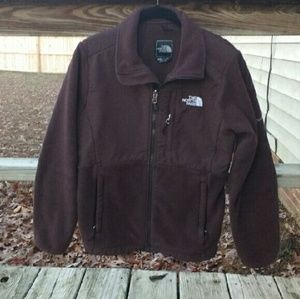 Brown northface denali fleece jacket