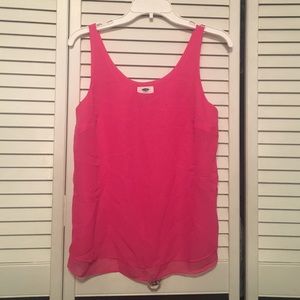 Pink flowing tank top