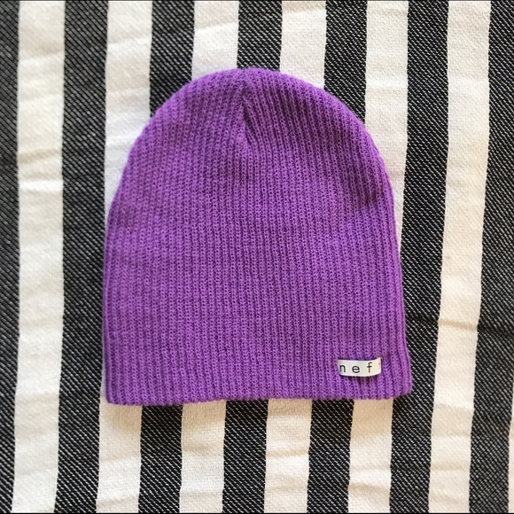 purple neff beanie