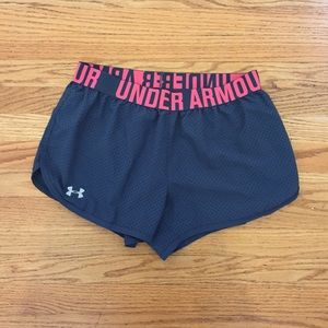 Under Armour Grey Pink Shorts | Small