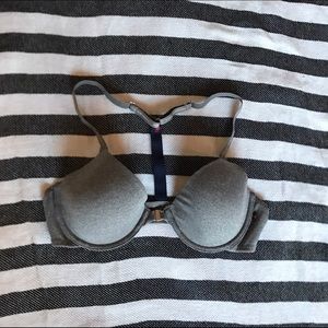 Grey Tommy Hilfiger Racerback Bra