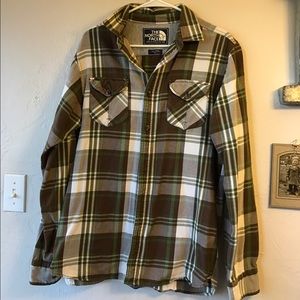 Price Reduced! North Face Flannel Button Down