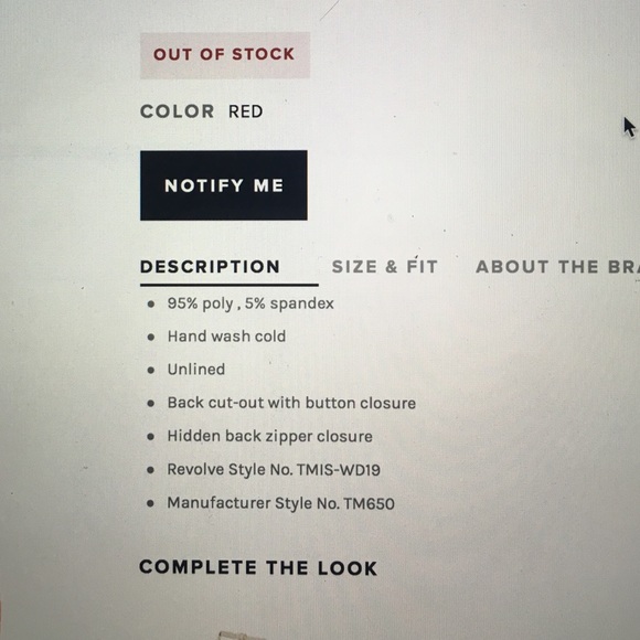 SOLD Next time long sleeve dress in red - Picture 4 of 4