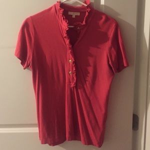 Red Tory Burch polo