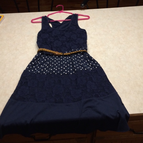 Dress with belt
