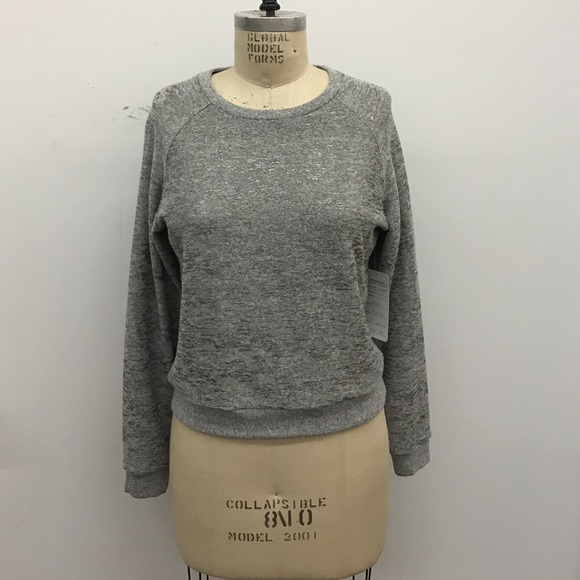 Pullover with Gunmetal Metallic