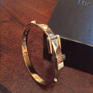 Michael Kors Studded bangle bracelet/ gold.