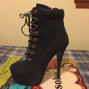 Woman's High Heel Ankle Boots