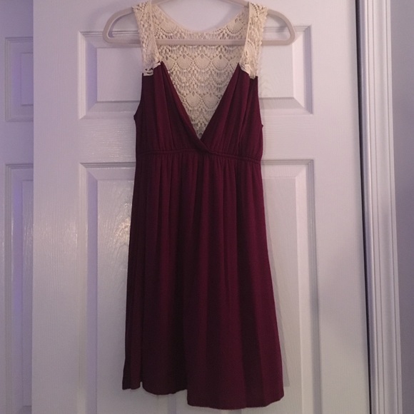 Purple Dress with Glitter Lace Back