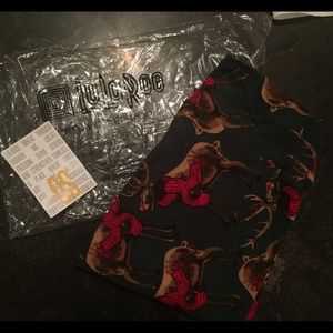OS Lularoe Christmas Reindeer Leggings