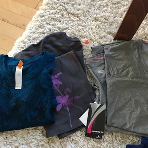 Lucy tees and MarikaTek workout/casual wear.