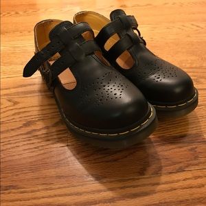 Black Dr. Martin Mary Jane shoes