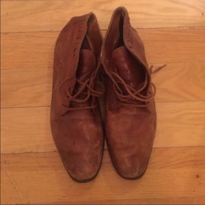 Vtg leather lace up ankle boots 8