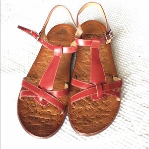 Clark's Red Sandals