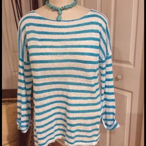 🐠Lauren  Boatneck Linen Top🐠