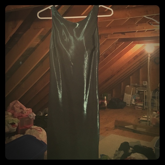 Dark green mid cafe formal dress