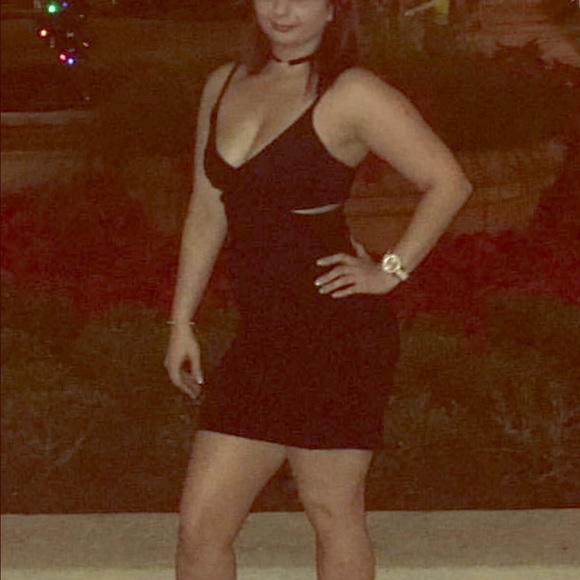 ⏰SUNDAY SALE Black Cocktail dress Solemio - Picture 1 of 2