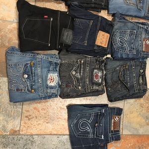 True religion/ Levi Strauss& co 514 / mek denim