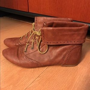 Zara TRF Brown Ankle Booties