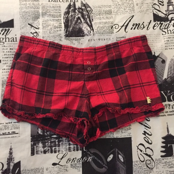 Juicy couture cute plaid pajama bottoms