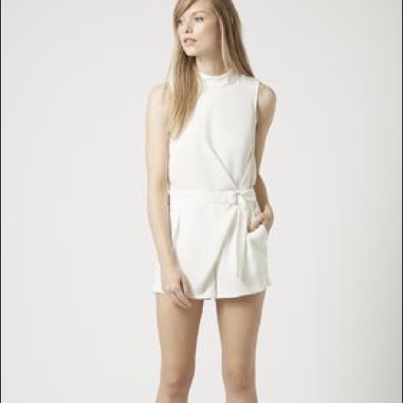 Topshop D Ring cut out back romper