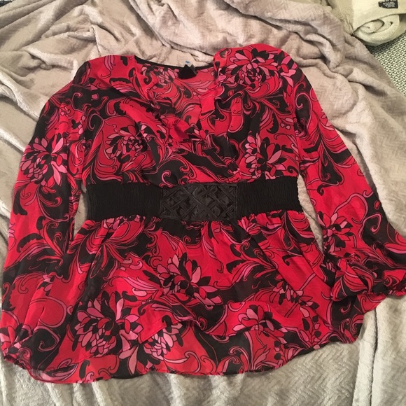 Beautiful flowy top with bell sleeves