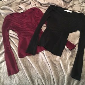 Lot of two sexy cozy sweaters