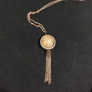 Long statement necklace