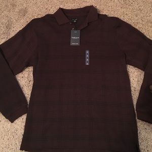 Men's business causal long sleeved shirt