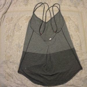 Lululemon size 6 two tone grey striped tank top