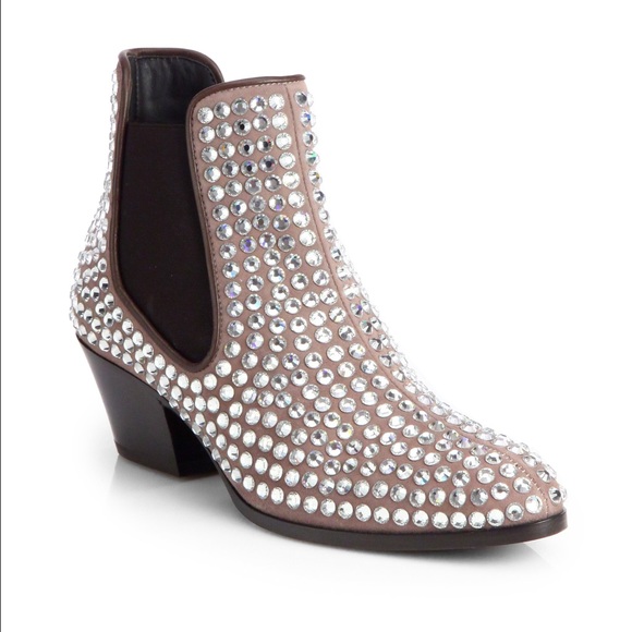 Giuseppe Zanotti Cannella Suede Ankle Boot 6.5 - Picture 1 of 4